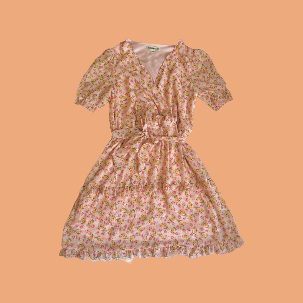 Pink/Yellow Floral Sundress
